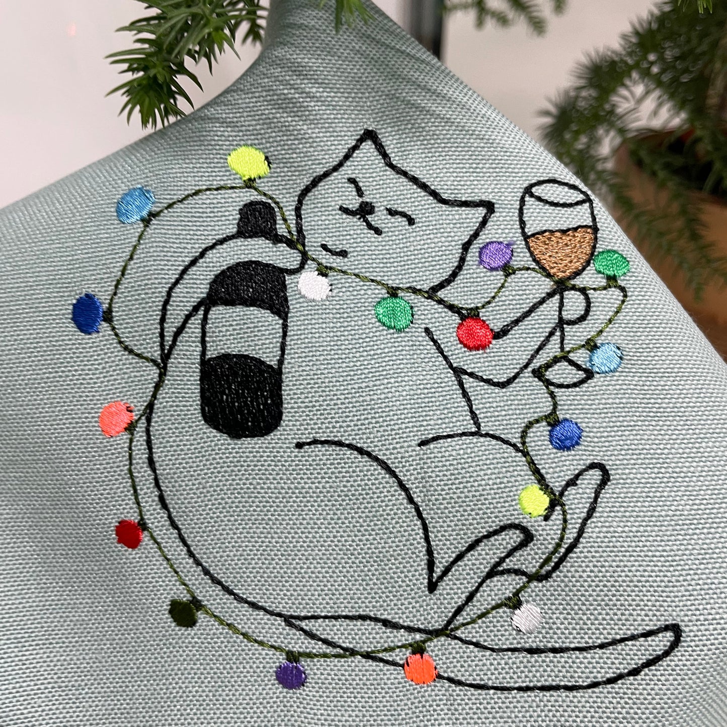 Cat With Wine (Holiday Version)